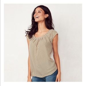 Womens LC Lauren Conrad Love, Lauren Pleated Top
